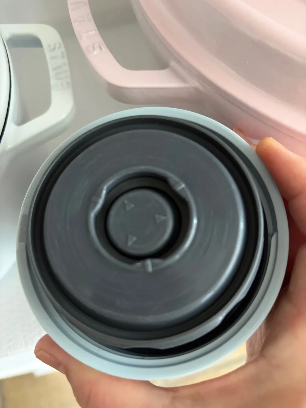 Zojirushi Mini Matte Insulated Food Jar Ice Gray Blue